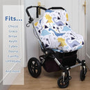 Rquite All-in-1 Car Seat Cover Baby, Carseat Covers for Girl Boy, Stretchy Soft Infant Car Seat Cover, Multi-use Baby Carrier Cover, Car Seat Canopy, Stroller Sun Shade, Nursing Breastfeeding Cover by TinyTreasures Baby Boutique
