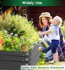 4.3x3x1 FT Raised Garden Bed with Steel Cable, Elevated PP Planter Box Stand for Gardening, Backyard Patio Ground Raised Bed for Planting Vegetables Flower Herb and Succulents, Black by GreenHaven Gardens