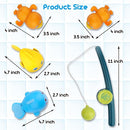 Dwi Dowellin Bath Toys for Toddlers, Magnetic Fishing Games Kids Bathtub Toys, Mold Free Wind-up Toys Swimming Fish Duck Whale Floating Water Toys for Kids Baby Infant by TinyTreasures Baby Boutique