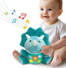 iPlay, iLearn Baby Dinosaur Musical Toys, Newborn Boys Gift, Soft Dino Plush Stuffed Animal, Infant Light Music Time, 1st Birthday Shower Gift Stuffers for 0 1 2 3 6 9 12 18 Month 1-3 Yrs Toddler Girl by TinyTreasures Baby Boutique