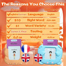 Talking Flash Cards for Kids - German Bilingual English Flashcard for Toddlers 3-12, Test Mode, 510 Sight Words, Audible Pocket Speech, Sensory Toys for Autism, Boys Girls Gifts (German) by TinyTreasures Baby Boutique