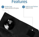 SUN AWAY Portable Blackout Curtain with Suction Cups - Premium Easy Install Shade No Tools Required - Temporary Blinds, Perfect for Baby Nursery or Dorm Room - with Travel Bag (66” Long x 51” Wide) by TinyTreasures Baby Boutique