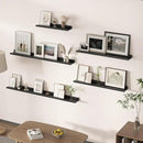 Floating Shelves for Wall, Picture Ledge Shelf 36 Inch Solid Wood Set of 2, Rustic Wall Shelves with Lip, Kids Bookshelf, Photo & Picture Live Edge Floating Shelves for Bedroom, Living Room, Kitchen by CozyNest Decor