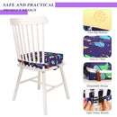 Toddler Booster Seat for Dining Table 45D Cartoon Stronger Support Booster Seat for Dining Table Washable 2 Safer Straps Non-Slip Bottom Portable Booster Chair for Toddlers Kid Baby Eating Travel Home by TinyTreasures Baby Boutique