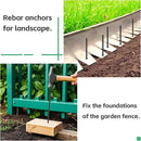Rebar Stakes 16 Inch, 10 Pack Ground Stakes Heavy Duty with Chisel Point, Straight Metal Stakes for Concrete Form, Landscaping, Camping Tent or Timber, Black by CozyNest Decor