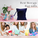 Waterproof Wet Bag for Swimsuit, Travel Beach Wet Dry Bag, Hidden Zipper Reusable Blue Wet Bags, for Travel Beach Wet Swimsuits Toiletries Diapers Dirty Gym Clothes Laundry Bag by TinyTreasures Baby Boutique