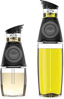 Olive Oil Dispenser Bottle with Pump - Oil Dispenser for Kitchen, Glass Oil and Vinegar Dispenser Set, Measured Cruet for Cooking - Ideal Oil Bottles for Kitchen Gadgets & Gifts, 2 Pack by CozyNest Decor