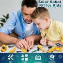 6-in-1 Solar Robot Toys for Ages 8 9 10 11 12 Year Old Boys Girls, STEM Science Kits for Kids Age 8-12, Building Experiments Robotics Kit STEM Projects for Kid Christmas Birthday Gifts (Yellow) by TinyTreasures Baby Boutique