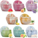 Scented Candles Gifts for Women, 8 Pack Candles for Home Scented, 8% Essential Oil Soy Candle, Stress Relief Gifts for Women, Aromatherapy Candle Set for Birthday, Thanksgiving by CozyNest Decor