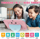 Kids Tablet 10 inch, Android Toddler Tablet for Kids with Case, Dual Cameras, Parental Control,Pre-intalled Apps, 32GB (512TB TF Card Expandable),Great Tablets for Toddlers and Children (Pink) by TinyTreasures Baby Boutique