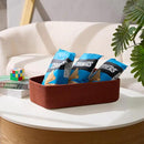 Large Shallow Organizing Baskets 15x11x5.1 Inches - Rope Woven Storage Bins for Bathroom, Shelves, Cube Closet, Red 2 Packs by CozyNest Decor