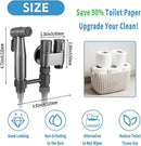 MLD Handheld Toilet Bidet Sprayer, Toilet Faucet Handheld Bidet Sprayers, Hand Shower Toilet Hose Sprayer Attachment for Water Spray and Cloth Diaper Wash (Grey) by CozyNest Decor