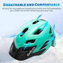 OnBros Kids Bike Helmet - Bike Helmets for 5-14 Boys or Girls with Visor, Children Bicycle Helmet for Skateboard Mountain Scooter Road Cycling, Lightweight and Adjustable 50-57CM by TinyTreasures Baby Boutique