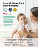 GROWNSY Nasal Aspirator for Baby, Electric Baby Nose Sucker with Larger Suction Chamber and More Powerful Suction, Automatic Nose Cleaner with Music and Light Soothing Function by TinyTreasures Baby Boutique