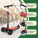 Besrey Kick Scooter for Kids Ages 3-10, 3-Wheel Folding Scooter with Adjustable Height, LED Light Wheels, Extra Wide Deck for Outdoor Activities by TinyTreasures Baby Boutique