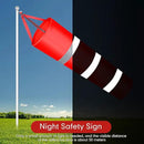 2 Pcs Airport Windsocks Measurement Sock Bag with Reflective Belt Oxford Fabric Ripstop Wind Sock Wind Direction Indicator Windsocks Outdoor Aviation Flag for Airport Farm, 31.5 Inch, 39 Inch(Red) by GreenHaven Gardens