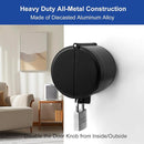 Door Knob Locking Cover with Padlock, Heavy Duty All Metal Version, Adjustable Design, Lockout Device to Disable Doorknob, Prevents Turning & Block Keyhole Access, Safety for Child/Elderly by TinyTreasures Baby Boutique