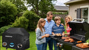 BBQ Grill Cover for Outdoor Grill,58 Inch,Black–Upgraded Lightweight Material,Waterproof,Weather Resistant,UV & Fade Resistant with Adjustable Straps–Gas Grill Cover for Weber,Genesis,Charbroil,etc by GreenHaven Gardens