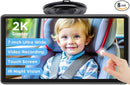 Baby Car Monitor for Backseat, 7" Touchscreen Camera Baby Camera with USB Plug and Play Easy Setup, 150° Wide Angle, Night Vision, Flexible 360 Rotation by TinyTreasures Baby Boutique