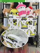 LANGYASHAN Rectangular Storage Bin Collapse Canvas Fabric Cartoon Storage Basket with Handles for Organizing Home Kitchen Boys and Girls Toys Office Closet Shelf Baskets (Rec Engineering Vehicle) by TinyTreasures Baby Boutique