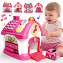 OKREVIEW Toys for 1+ Year Old Girls - Montessori Musical Toys for Toddlers Age 1-2, 8-in-1 Multi-Functional Music House with Sound, Lights, Music, Great Gifts for 1+ Year Old Girls Birthday Xmas by TinyTreasures Baby Boutique