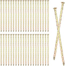 80 PCS 6 Inch Spiral Metal Galvanized Landscape Spikes, Galvanized Non-Rust Metal Garden Stakes, Garden Nails for Artificial Turf, Weed Barrier, Tent, Carpentry and More, by GENHAKON. by CozyNest Decor