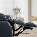MAEVIS Power Recliner Chair, Lay Flat Sleeping Lift Chairs Recliner for Elderly with Heat and Massage,Comfy Real Breathable Leather Recliners with Dual OKIN Motor for Living Room (Blue) by CozyNest Decor