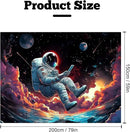 BVBOX Astronaut Tapestry Wall Hanging 79"x59" Space Galaxy Nebula Clouds Art Trippy Cosmic Cool Psychedelic Wall Blanket Decor for Bedroom Living Room Dorm by CozyNest Decor