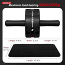 VINSGUIR Ab Roller Wheel, Abs & Core Workout Equipment for Home Gym with Knee Pad Accessories, Abdominal Wheel for Full-body Strength Training by CozyNest Decor