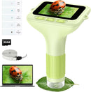 3.0" Screen Digital Microscope for Kids: 1000X Rechargeable Mini Pocket Portable Miniscope Magnifying Glass 4K Coin Jewelry Loupe Edu Science STEM Toy Xmas Gift 4-12 Boys Girls by TinyTreasures Baby Boutique