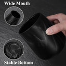 Marble Black Toothbrush Holder for Bathroom - Ceramic Tooth Brushing Holders, Toothbrush Cup, Toothpaste Organizer for Bathroom Countertop, Makeup Brush Holder, Pen Holder for Home Desktop Storage by CozyNest Decor