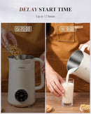 8 in 1 Nut Milk Maker Blender, 32oz Homemade Soy, Almond, Oat, Coconut, Plant Based and Non Dairy Beverages, Automatic Soybean Machine With Delay Start/Keep Warm/Boil Water, Cream by TinyTreasures Baby Boutique