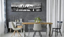 DJSYLIFE-Portland Skyline Canvas Print Modern City Landscape Wall Art USA Skyscraper Black and White Panoramic Night View Painting Office Living Room Home Decor Ready to Hang 13.8"x47.3" by CozyNest Decor