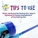 Kids Fishing Pole, Telescopic Fishing Rod, Toddler Collapsible Fishing Rod and Reel Combo with Tackle Box, Fishing Line, Bobber, and Soft Lures for Boy, Girl, Youth, Beginner, Over 4 Years Old by TinyTreasures Baby Boutique