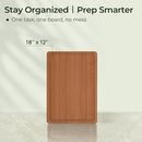 Extra Large Bamboo Cutting Board for Kitchen - 18 Inch Wood XL Cutting Boards with Juice Groove and Handles, Wooden Chopping Board for Meat, Cheese, Fruit & Vegetables (Pre Oiled, Brown) by CozyNest Decor