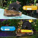 Bear Garden Decorations,Bear Solar Lights Outdoor Garden,Outdoor Solar Lights for Yard Decorations,Bear Garden Welcome Plaque Statue。 by GreenHaven Gardens