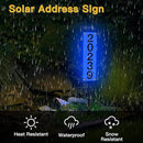 Solar House Number [Upgrade 3D Acrylic Number] Solar Address Sign Increase Brightness, Number Is Bold, Anchor Is Made Of Iron,Solar House Number Sign with Two Lighting Modes and Two Installation (White)(Manual without remote control) (Discoloration) by GreenHaven Gardens