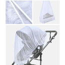 Mosquito Net for Stroller - Protective 2Packs Perfect Bug Net for Strollers, Bassinets, Cradles, Playards,Pack N Plays and Portable Mini Crib (White+Grey) by TinyTreasures Baby Boutique