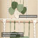 Macrame Wall Hanging Bohemian Woven Tapestry Chic Woven Leaf Tassels Decoration Handmade Wall Art Home Decor for Apartments, Dorms, Living Rooms, Bedrooms, Nursery Backdrop by CozyNest Decor