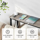 31.5‘’ Console Table, Skinny Entryway Table with Fast-Charging Station, Narrow Long Sofa Table, Behind Slim Couch Table for Entrance, Hallway, Living Room Decor ST-GY80-1 by CozyNest Decor