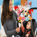 Stroller Toys, Car Seat Toys for Babies 0-6 Months Infants Activity Spiral Hanging Crib Toy Gift for Baby Boys and Girls 0 3 6 12 Months Newborn Sensory Toy with Rattles Squeaker Music- Red by TinyTreasures Baby Boutique