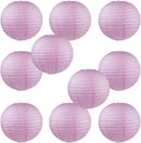 WYZworks - Round Paper Lanterns 10 Pack (Pink, 12") - Hanging Paper Lanterns Lamp for Wedding, Birthday, Party and Home Decorations with 8", 10", 12", 14", 16" Option by GreenHaven Gardens