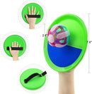 Ayeboovi Kids Outdoor Beach Pool Toys Toss and Catch Ball Set Upgraded Light UP Ball Yard Lawn Games for 3-10 Years Boys Girls Toddlers Easter Basket Stuffers-Green by TinyTreasures Baby Boutique