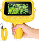 Microscope for Kids, 3'' Digital Handheld Kids Microscope with Adjustable Light, 1000X 1080P Pocket Portable Mini Micro Scope, Stem Toys for Ages 5-7 8-12 Teen Boys and Girls Educational Gifts, Orange by TinyTreasures Baby Boutique