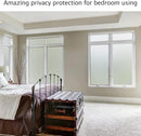 HIDBEA Frosted Window Privacy Film Heat Control UV Blocking, Static Cling Non-Adhesive Reusable Door coverings for Bathroom Home Office (Frosted 29.5 Inch x 9.8 Feet) by CozyNest Decor