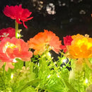 Solar Flowers Lights, 2 Pack Solar Garden Lights with 14 Blooming Flowers, Waterproof Solar Outdoor Fairy Lights for Outside Yard, Garden, Pathway, Walkway, Patio, Lawn, Cemetery, Grave Decor by GreenHaven Gardens