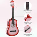 ADM Beginner Acoustic Classical Guitar 34 Inch Nylon Strings Wooden Guitar Bundle Kit for Kid Boy Girl Student Youth Guitarra Online Lessons with Gig Bag, Strap, Tuner, Strings, Picks, Pink by TinyTreasures Baby Boutique