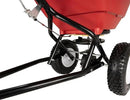 EarthWay Products T150 150lb Towable Broadcast Fertilizer Spreader, Seed Spreader, Pull Behind Aerator/Seeder for Garden Tractor, Easy Flow Control, Adjustable, Non-Skid Tires by GreenHaven Gardens
