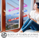 HIDBEA One Way Mirror Window Film Daytime Privacy, Heat Control UV Blocking Reflective Window Tint for Home, Non-Adhesive Self Static Cling Window Sticker (Silver, 29.5 Inch x 13.1 Feet) by CozyNest Decor