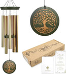 Memorial Wind Chimes for Outdoor & Gifts – Engraved Tree of Life, 36” Durable Metal Chimes with Soothing Melodies, Waterproof & Customizable Tones by CozyNest Decor